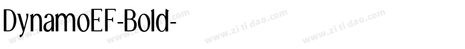 DynamoEF-Bold字体转换