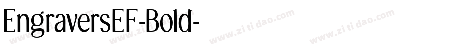 EngraversEF-Bold字体转换