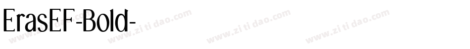 ErasEF-Bold字体转换