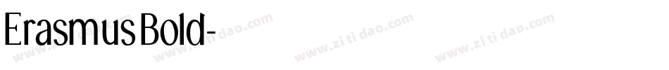 ErasmusBold字体转换