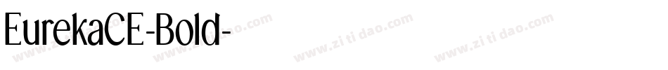 EurekaCE-Bold字体转换