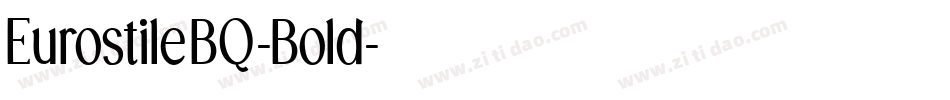 EurostileBQ-Bold字体转换