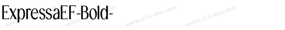 ExpressaEF-Bold字体转换
