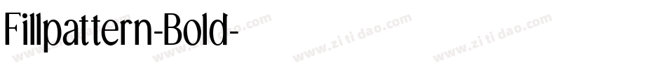 Fillpattern-Bold字体转换