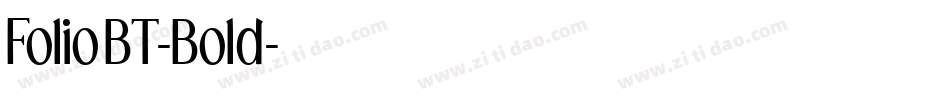 FolioBT-Bold字体转换