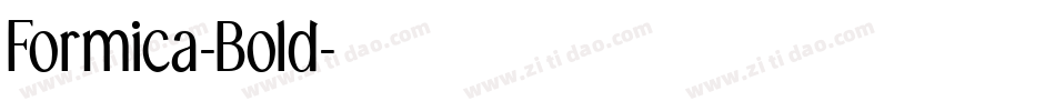 Formica-Bold字体转换