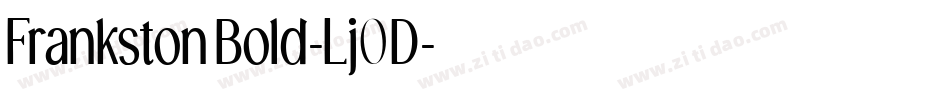 FrankstonBold-Lj0D字体转换