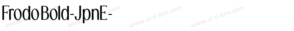 FrodoBold-JpnE字体转换