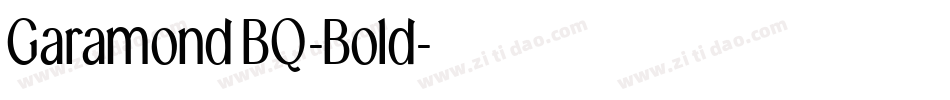 GaramondBQ-Bold字体转换