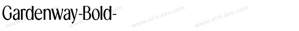 Gardenway-Bold字体转换