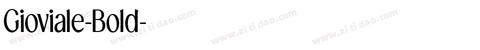 Gioviale-Bold字体转换