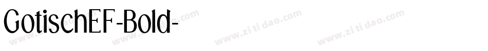 GotischEF-Bold字体转换