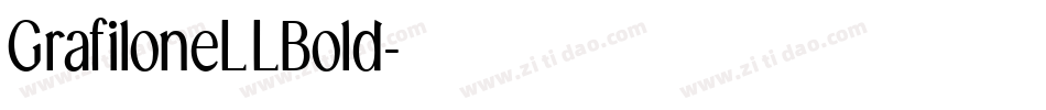GrafiloneLLBold字体转换