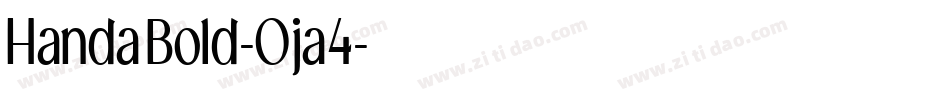 HandaBold-Oja4字体转换