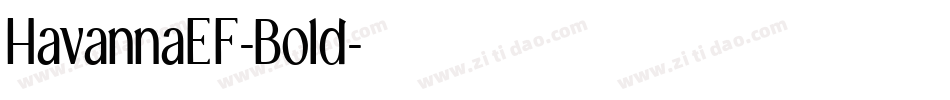 HavannaEF-Bold字体转换