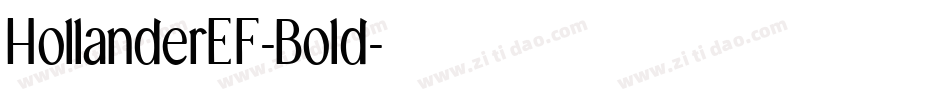 HollanderEF-Bold字体转换