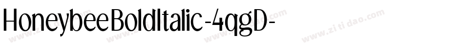 HoneybeeBoldItalic-4qgD字体转换