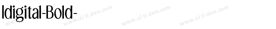 Idigital-Bold字体转换