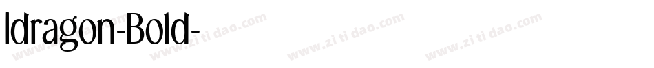 Idragon-Bold字体转换