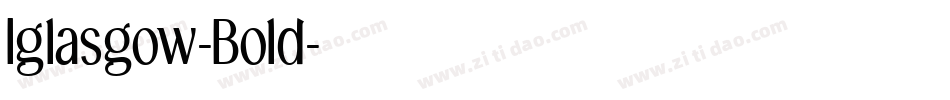Iglasgow-Bold字体转换