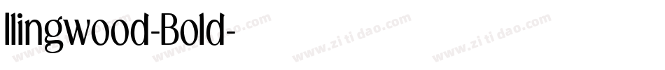 Ilingwood-Bold字体转换