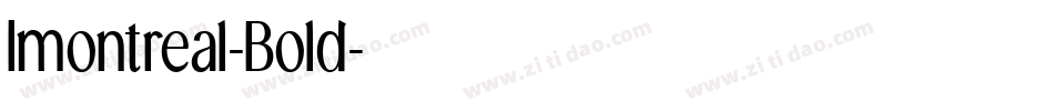 Imontreal-Bold字体转换