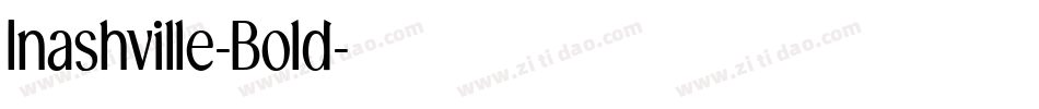Inashville-Bold字体转换