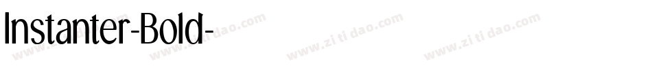 Instanter-Bold字体转换