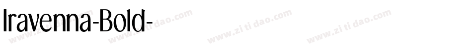 Iravenna-Bold字体转换