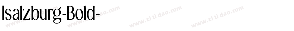 Isalzburg-Bold字体转换