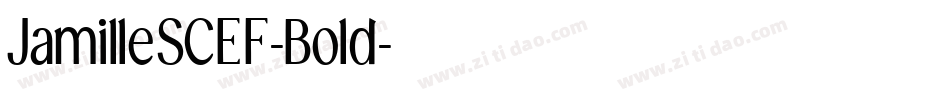 JamilleSCEF-Bold字体转换