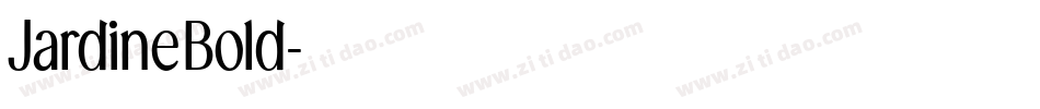 JardineBold字体转换
