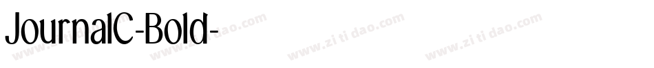 JournalC-Bold字体转换