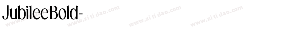 JubileeBold字体转换