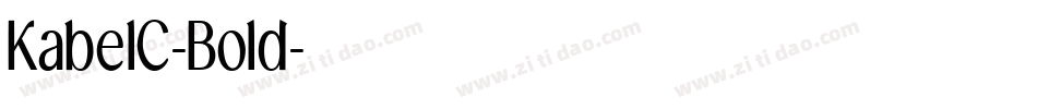 KabelC-Bold字体转换