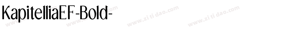 KapitelliaEF-Bold字体转换
