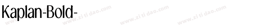 Kaplan-Bold字体转换