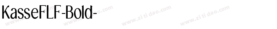 KasseFLF-Bold字体转换