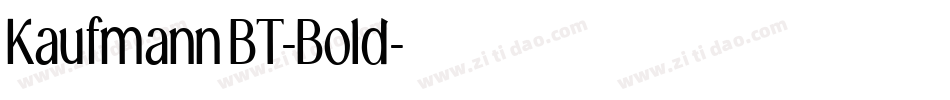 KaufmannBT-Bold字体转换