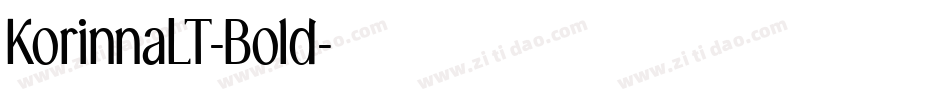 KorinnaLT-Bold字体转换 KorinnaLT-Bold字体转换