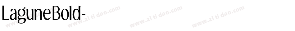 LaguneBold字体转换