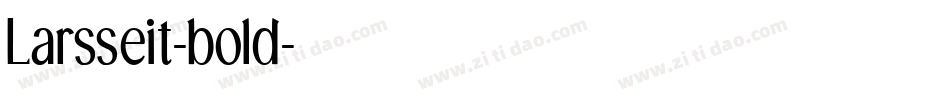 Larsseit-bold字体转换