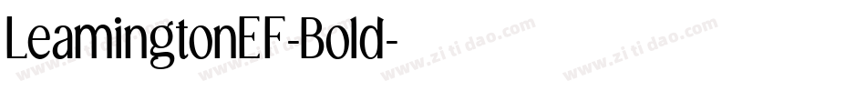 LeamingtonEF-Bold字体转换