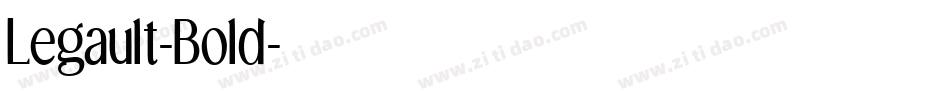 Legault-Bold字体转换