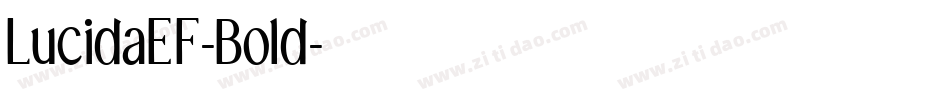 LucidaEF-Bold字体转换