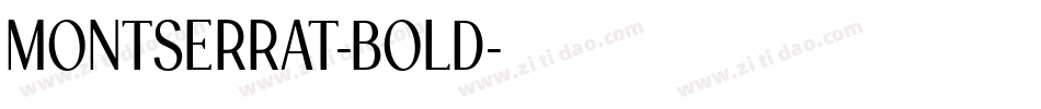MONTSERRAT-BOLD字体转换
