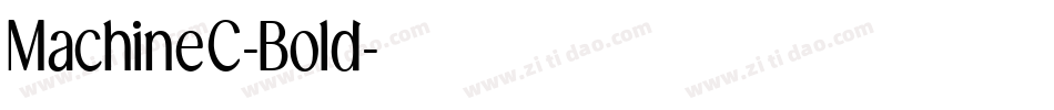 MachineC-Bold字体转换