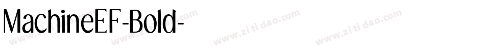 MachineEF-Bold字体转换