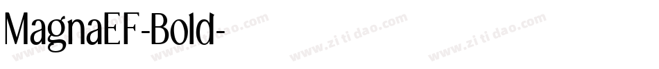 MagnaEF-Bold字体转换