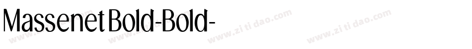 MassenetBold-Bold字体转换